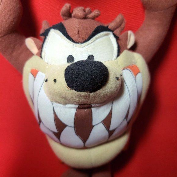 Nanco Looney Tunes Space Jams Taz Basketball Slam Dunking Plush 10" 2010 - Picture 12 of 12